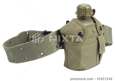 Army water canteen with pistol belt 45851548