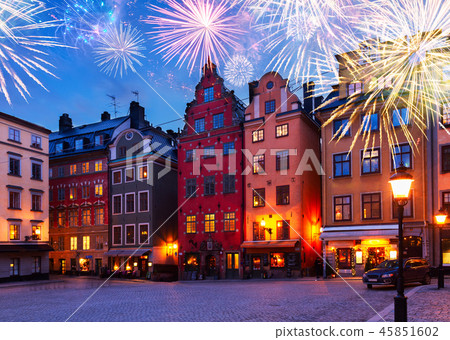 Gamla Stan at night, Stockholm 45851602
