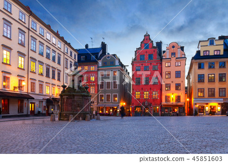 Gamla Stan at night, Stockholm 45851603