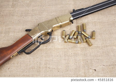 Wild west period repeating rifle 45851816