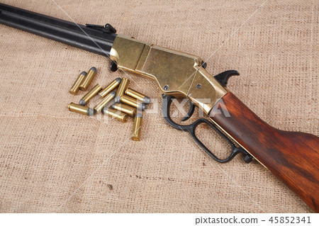 Wild west period repeating rifle Wild west period repeating rifle 45852341