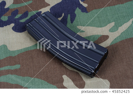 M16 rifle magazine with cartridges on uniform  45852425
