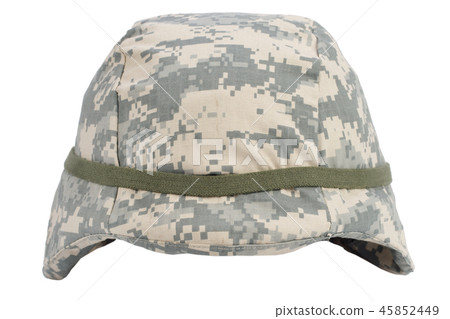 us army kevlar helmet isolated on white 45852449