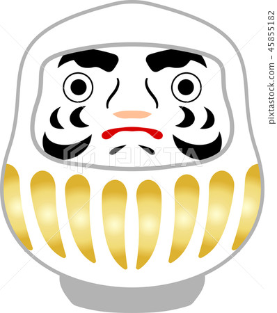 Daruma可愛的新年卡片材料 45855182