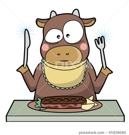 插图素材: 牛吃牛排·独特的类型 查看全部