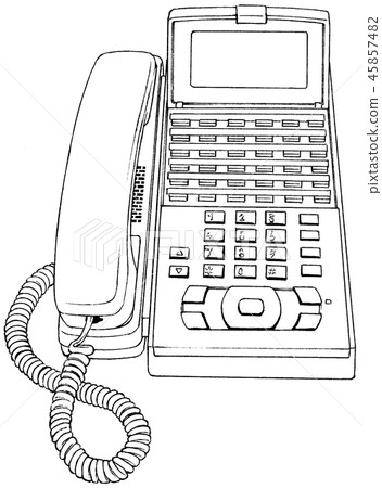 動畫片樣式筆圖畫例證辦公區 45857482