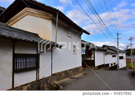 The scenery of the former Nakayama road storehouse of Motai well The scenery of the former Nakayama road storehouse of Motai well 45857992