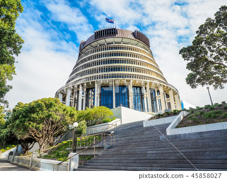 Beehive,  the Executive Wing of the New Zealand 45858027