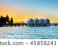 Famous wooden Busselton jetty in Western Australia 45858241