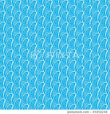 seamless Traditional japanese seigaiha ocean wave 45858248