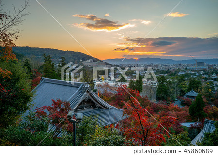 zenrin temple (Eikando) in kyoto, japan at dusk 45860689