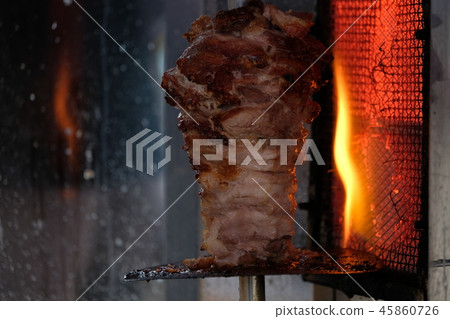 Traditional Turkish food Doner Kebab Traditional Turkish food Doner Kebab 45860726