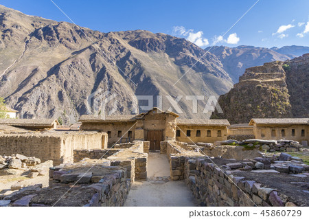 Ollantaytambo Ruins in Sacred Valley of Peru 45860729