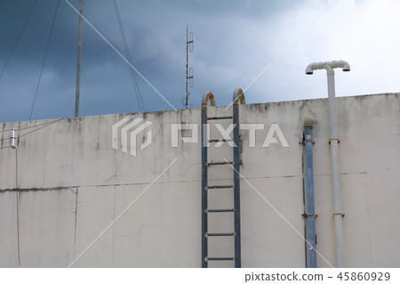 Stair old vertical industrial metal rusted Stair old vertical industrial metal rusted 45860929