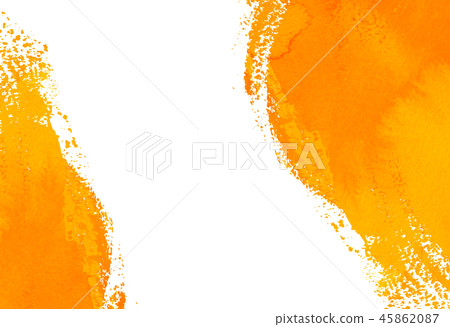 Background material Watercolor texture orange 45862087