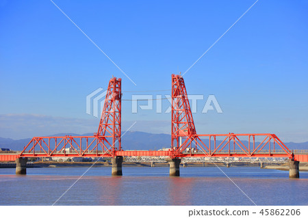 築後川上升橋大川市福岡縣_佐賀縣佐賀市Morotomi鎮 45862206