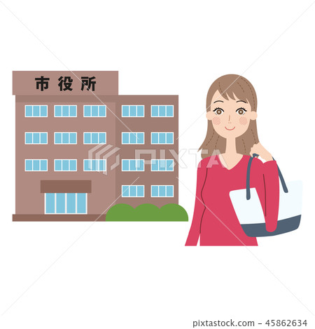 一個女人去市政廳。 45862634