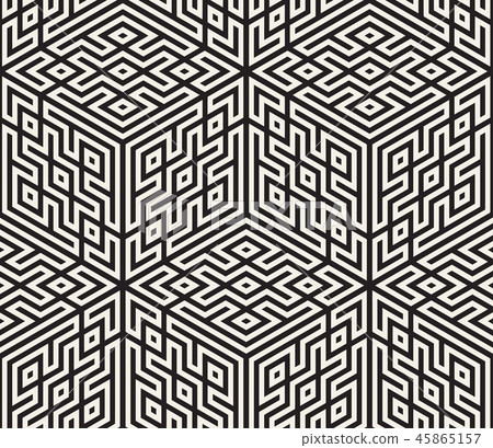 Vector seamless pattern. Modern stylish abstract texture. Repeating geometric tiles Vector seamless pattern. Modern stylish abstract texture. Repeating geometric tiles 45865157