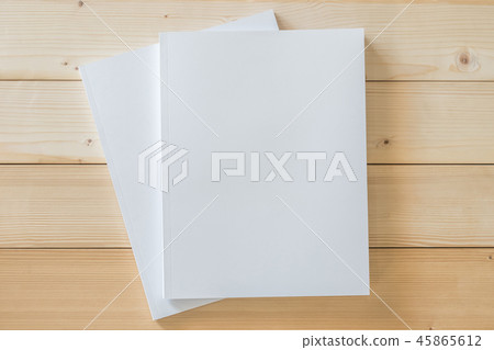 Mock-up book cover blank A4 size paperback Mock-up book cover blank A4 size paperback 45865612