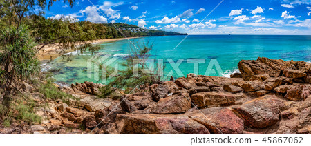 blue sea blue sky in Naithon Beach 45867062