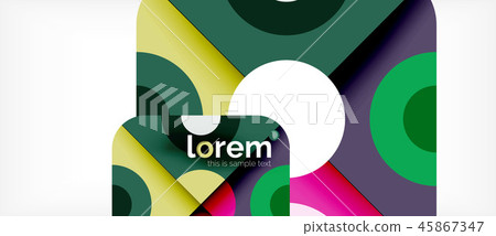Abstract round elements composition background, organic design 45867347