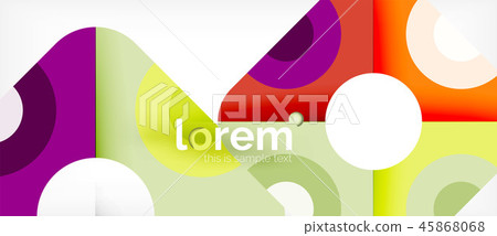 Abstract round elements composition background, organic design 45868068