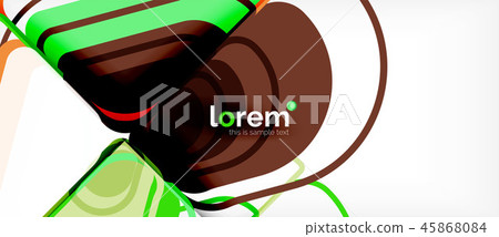 Colorful trendy geometric shapes background Colorful trendy geometric shapes background 45868084