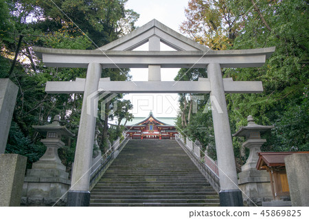 東京都千代田區長尾鎮Sanoh Hie Shrine Shomon Torii和Sannoosaka 東京都千代田區長尾鎮Sanoh Hie Shrine Shomon Torii和Sannoosaka 45869825