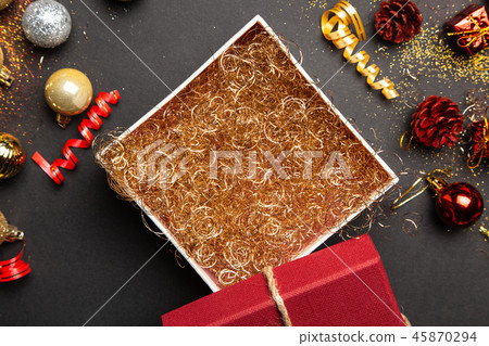 Christmas background with ice-cream cones Christmas background with ice-cream cones 45870294