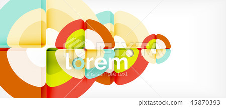 Circles and triangles geometric abstract background. Trendy abstract layout template for business or Circles and triangles geometric abstract background. Trendy abstract layout template for business or 45870393