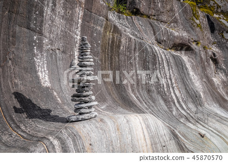 Cairn near Franz Josef Glacier, New Zealand 45870570