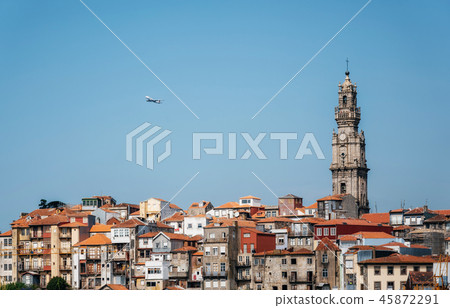 Porto cityscape with Clerigos tower, Portugal Porto cityscape with Clerigos tower, Portugal 45872291