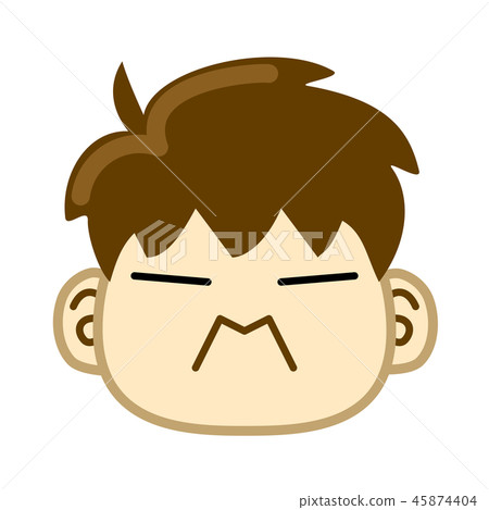 男孩的臉圖標 男孩的臉圖標 45874404