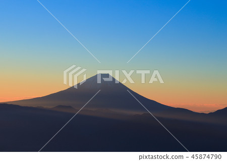 早晨太陽富士山阿瑪瑞 45874790