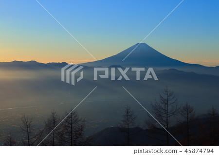 Morning sun Fuji Mt Amari Morning sun Fuji Mt Amari 45874794