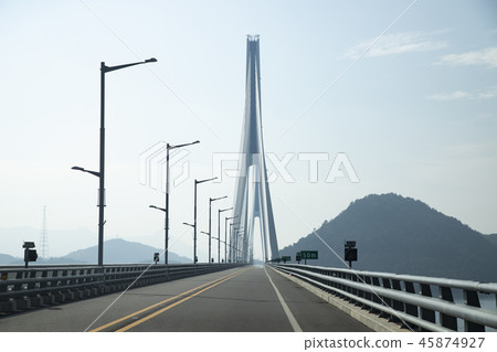 Bridge connecting the islands 45874927