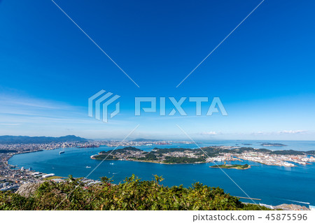 View of Kanmon Strait (Fukuoka Prefecture, Yamaguchi Prefecture) 45875596