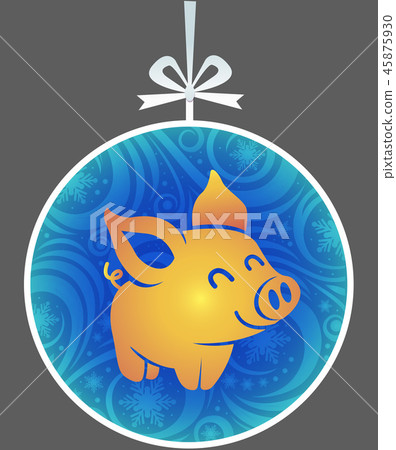 silhouette little pig 45875930