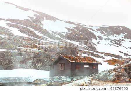 A hut in the mountains of Breheimen, Norway A hut in the mountains of Breheimen, Norway 45876400