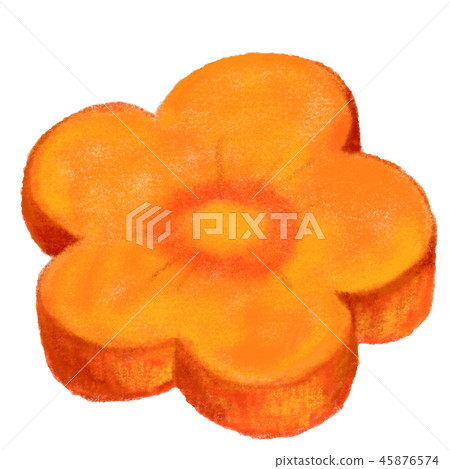 Flower-shaped carrot 45876574