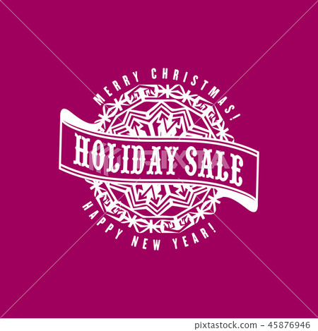 Christmas sale flat label template Christmas sale flat label template 45876946