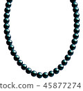Black Butterfly Pearl Necklace CG 45877274