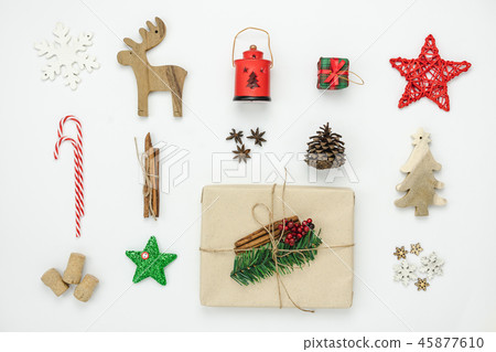 Merry Christmas decorations & Happy new year. 45877610