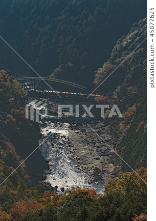 Chino觀光鐵路橫渡Katsura河 Chino觀光鐵路橫渡Katsura河 45877625