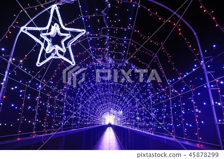 Christmas tree. illumination 45878299