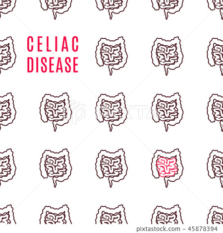 Celiac intestine disorder linear pattern poster 45878394