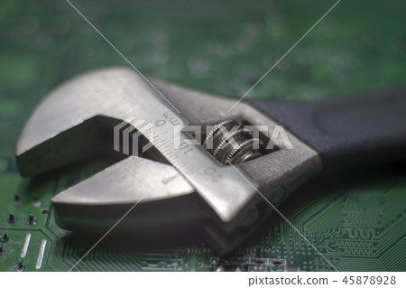 Adjustable wrench for hexagonal fasteners 45878928