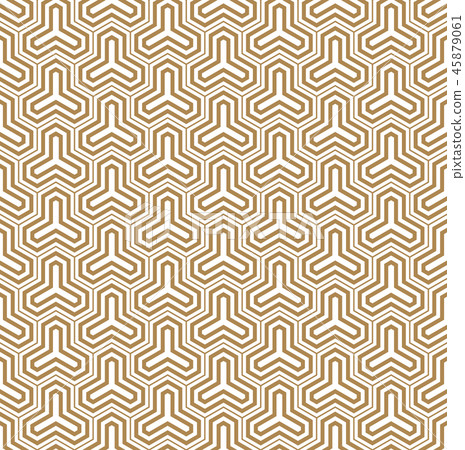Seamless geometric pattern in brown geometric line 45879061