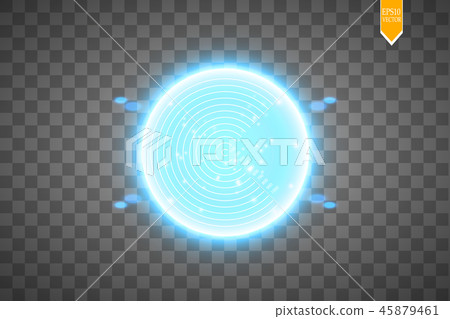 Neon Target isolated. Game Interface Element. 45879461