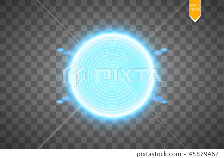 Neon Target isolated. Game Interface Element. 45879462